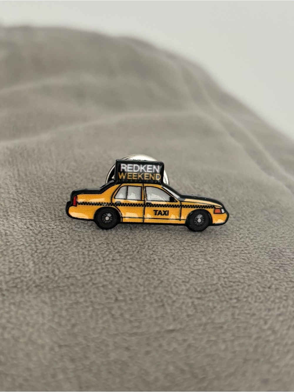 Fashion Week NYC Yellow Taxi Enamel Pin